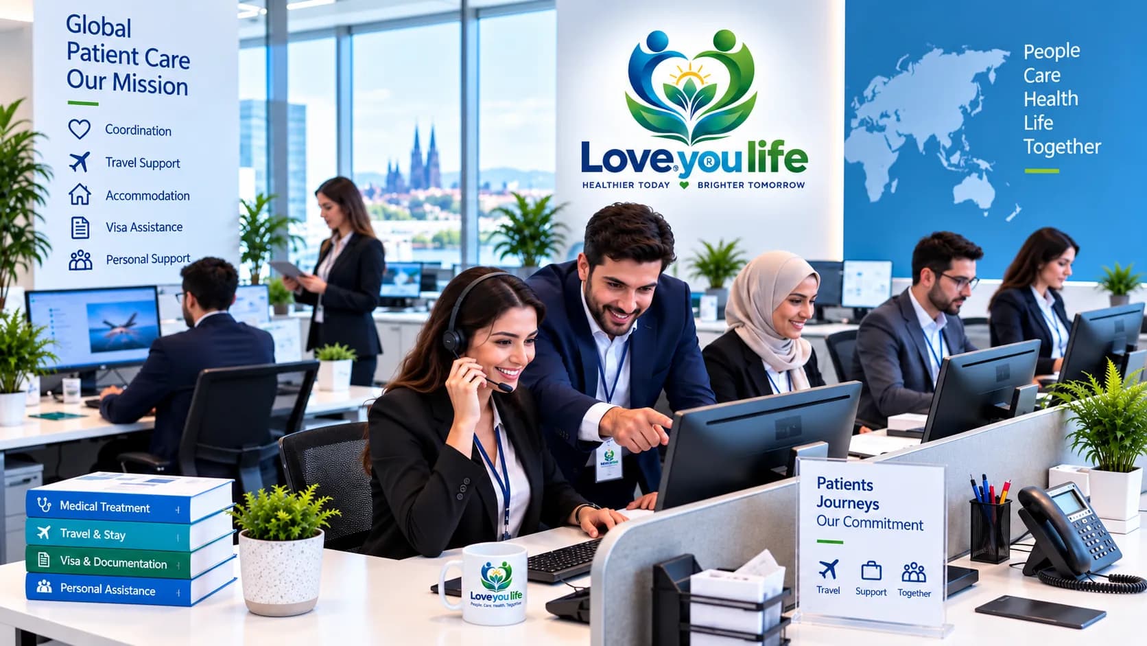The Love your life coordination team supporting international patients